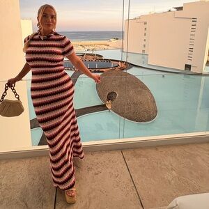 Striped Multicolor Maxi Dress